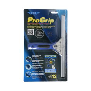 Ettore Progrip Window Squeegee Blue and Silver